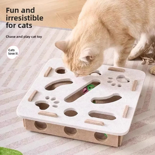 Interactive Felt Cat Puzzle Toy