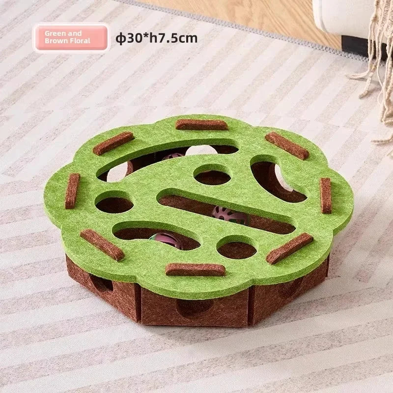 Interactive Felt Cat Puzzle Toy